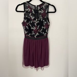 Speechless Lace/Tulle Floral Dress